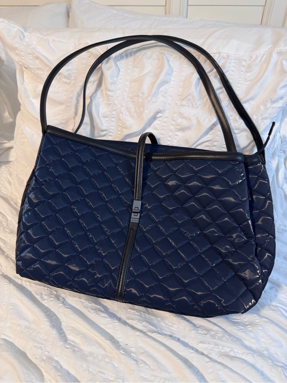 MZ Wallace Astor East West Tote in Midnight Ink